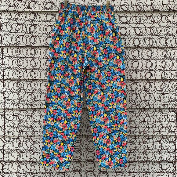 Vintage 90s Connections floral lounge pants MEDIUM - Picture 3 of 5